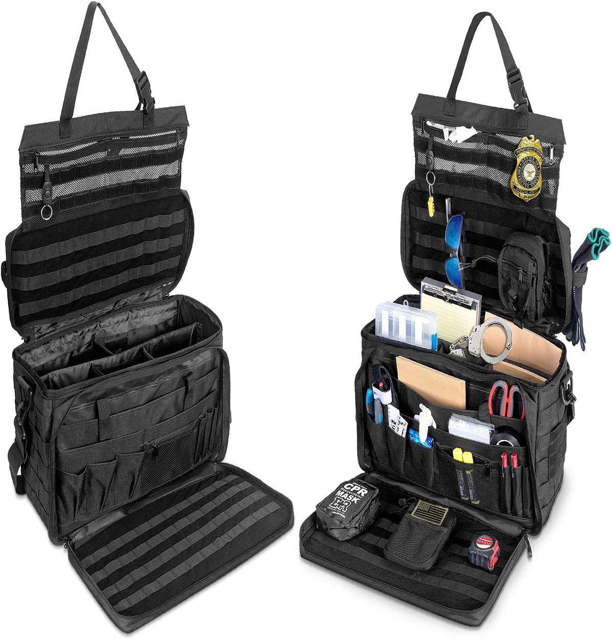 Heavy Duty Water Resistant Tactical Gear Bag with MOLLE Organizer P6874