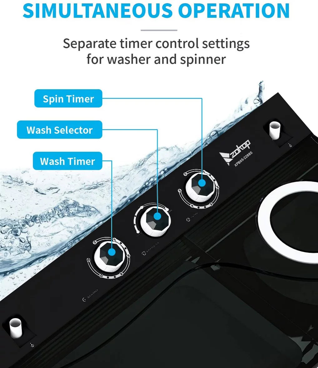 26Lbs Semi-automatic Twin Tub Washing Machine Z7600