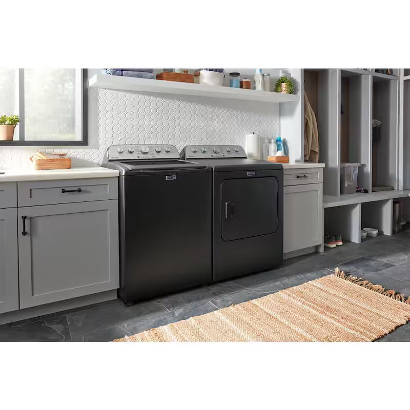 7.0 cu. ft. Vented Front Load Gas Dryer in Volcano Black P66091