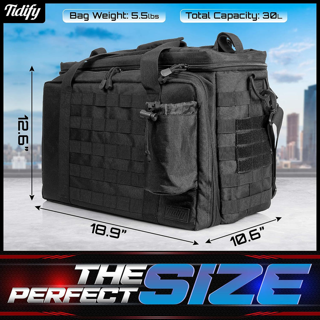 Heavy Duty Water Resistant Tactical Gear Bag with MOLLE Organizer P6874
