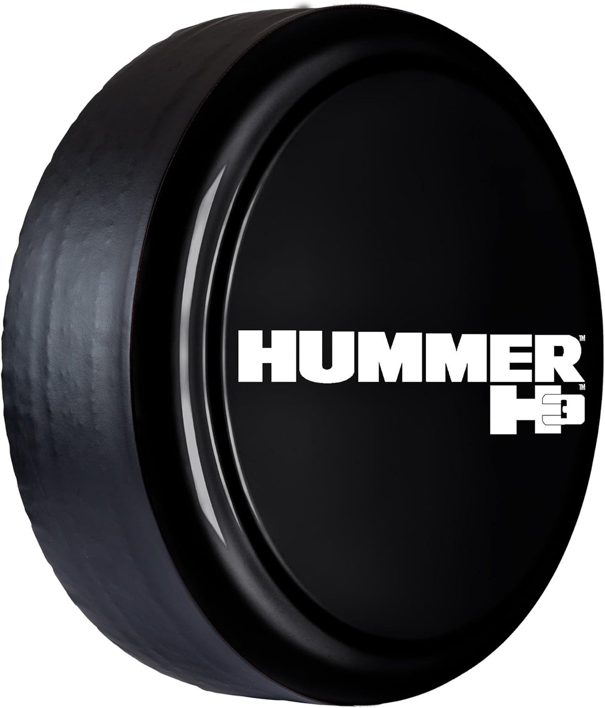 Black Hard Plastic & Vinyl Tire Cover N3022