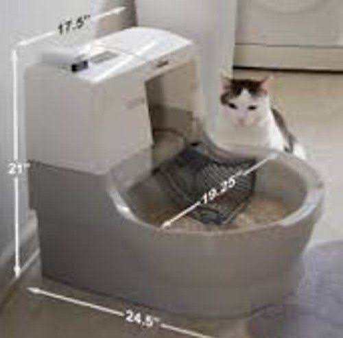 Self Washing Flushing Cat Box Y54024