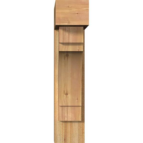 8x22W x 24x22D x 36x22H Western Red Cedar Bracket with Offset Brace M992514