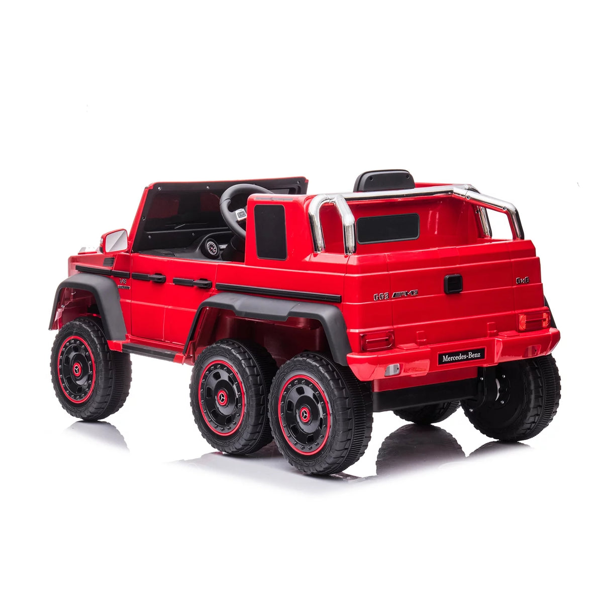 24V Ride On Car with Remote and Leather Seat, Red C808974