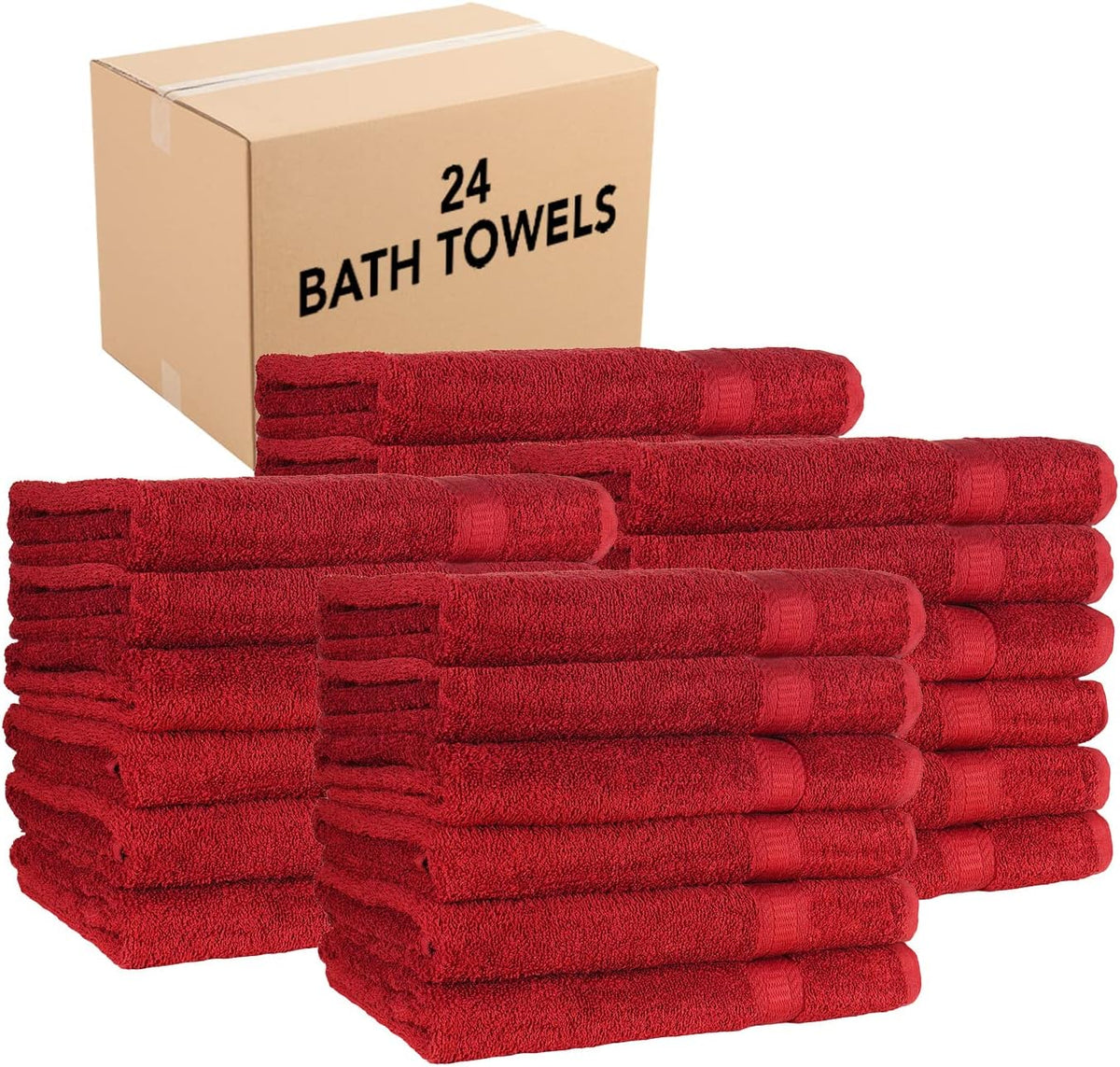 Beige Bath Towels 25x52 24 Pack T900