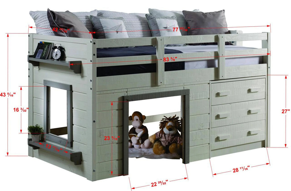 White & Grey Low Loft X293
