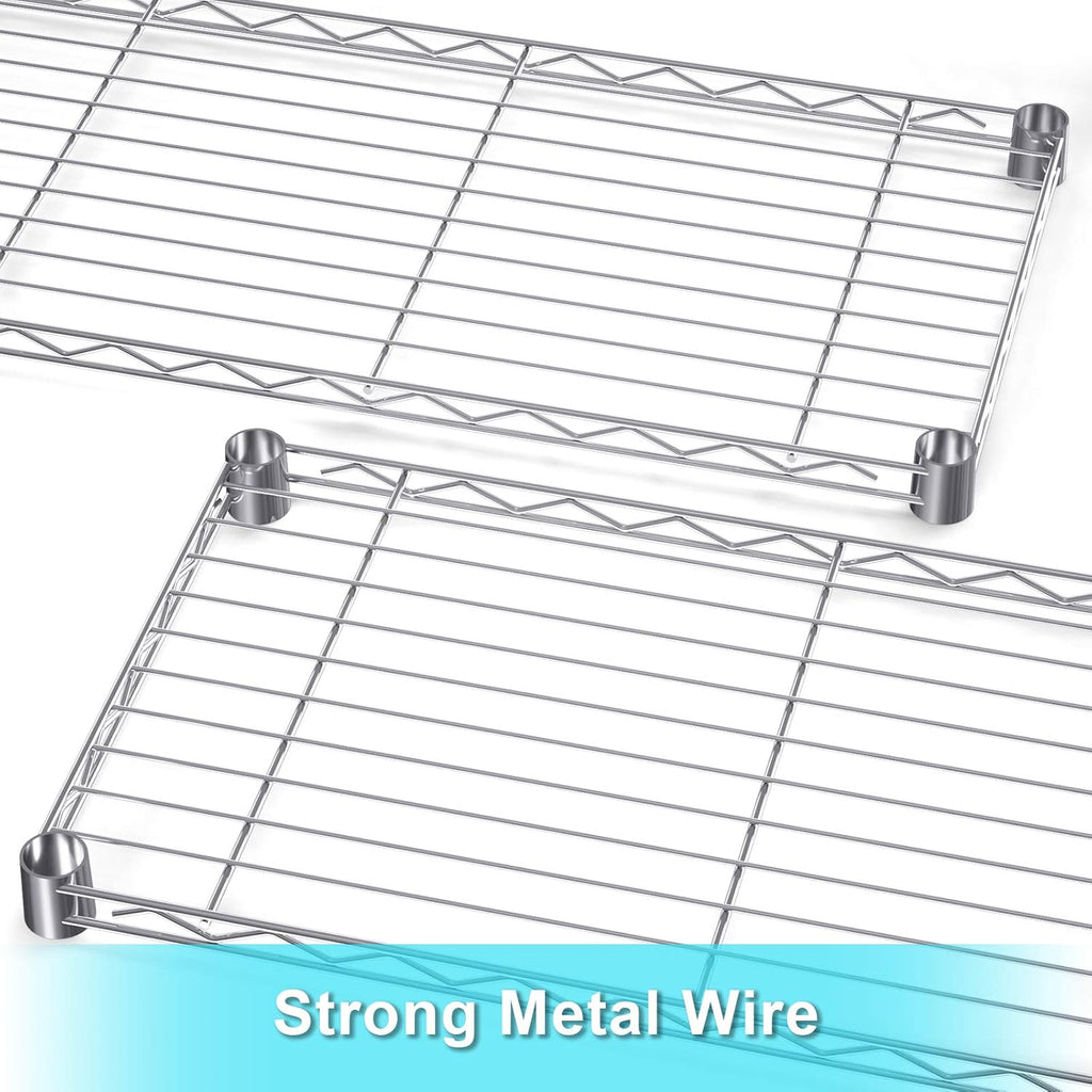 Chrome 5 Tier Rolling Metal Utility Cart Y927942