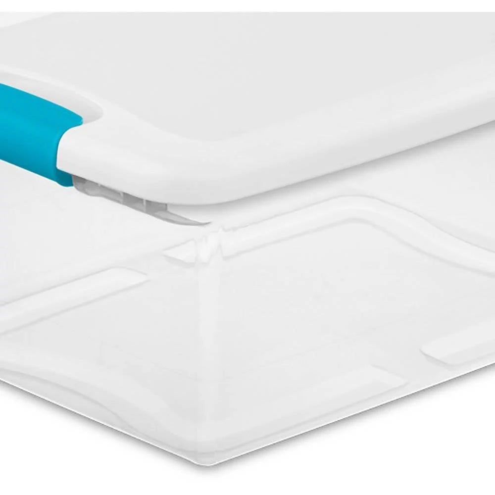 15-Qt. Clear Stackable Latching Storage Box Container (96 Pack) N246