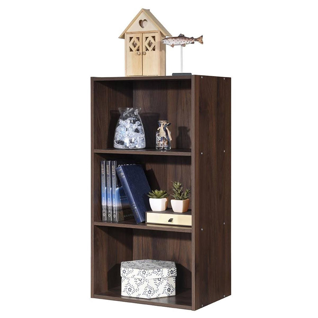 White 3 Shelf Bookcase Storage Cabinet E389