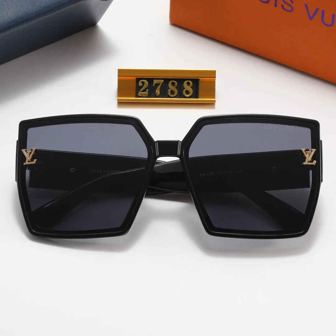 Square Rhinestone Polarized Sunglasses Q4930