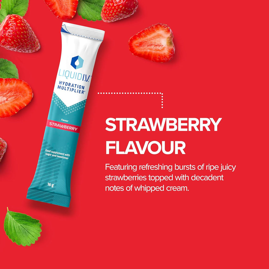Strawberry Electrolyte Powder Mix, 15 Sachets S773903