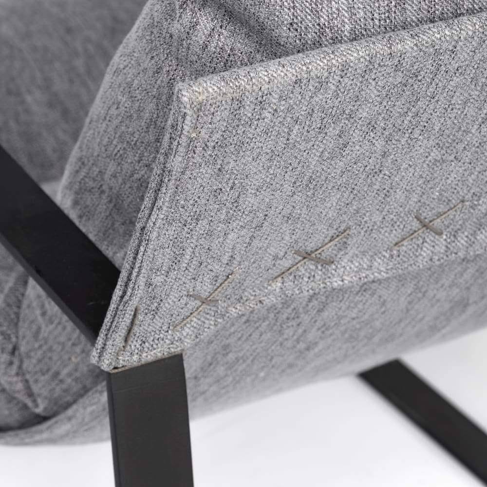 Castlerock Gray Metal Frame Sling Accent Chair S832798