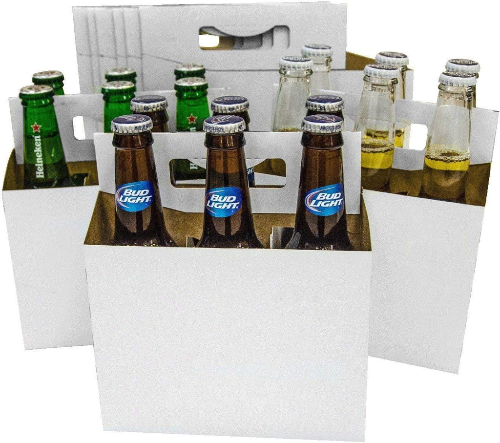 Beer Bottle Holder Cardboard Holds 6 Pack O854205