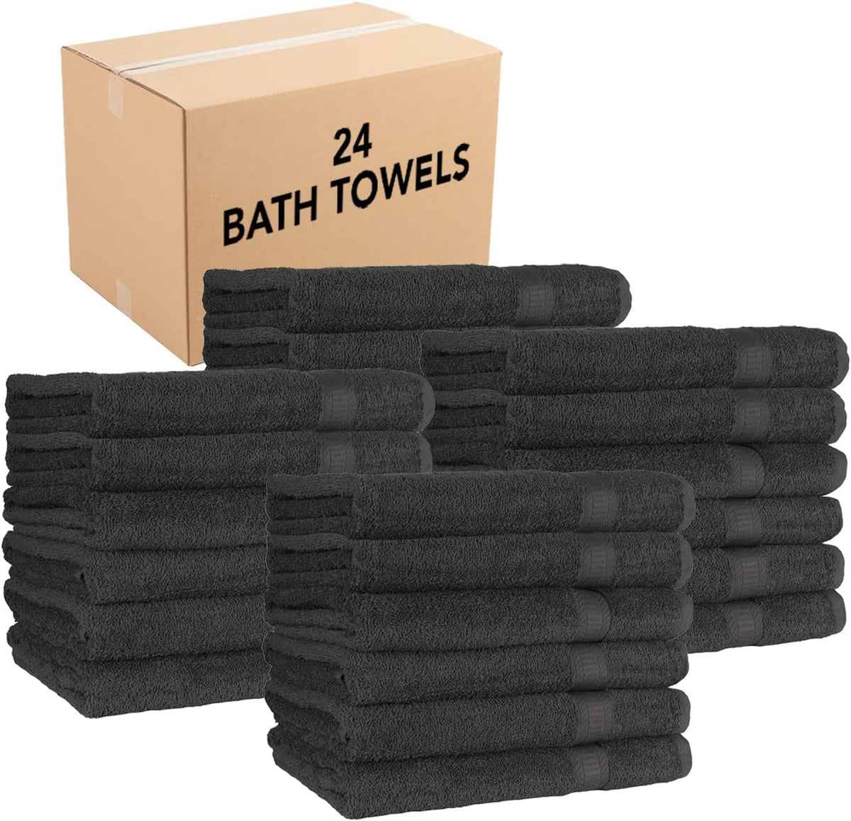 Beige Bath Towels 25x52 24 Pack T900