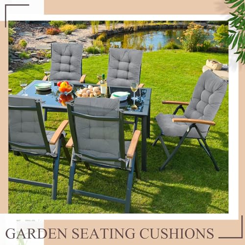 Beige 4 Sets Outdoor Patio Chair Cushions F3242