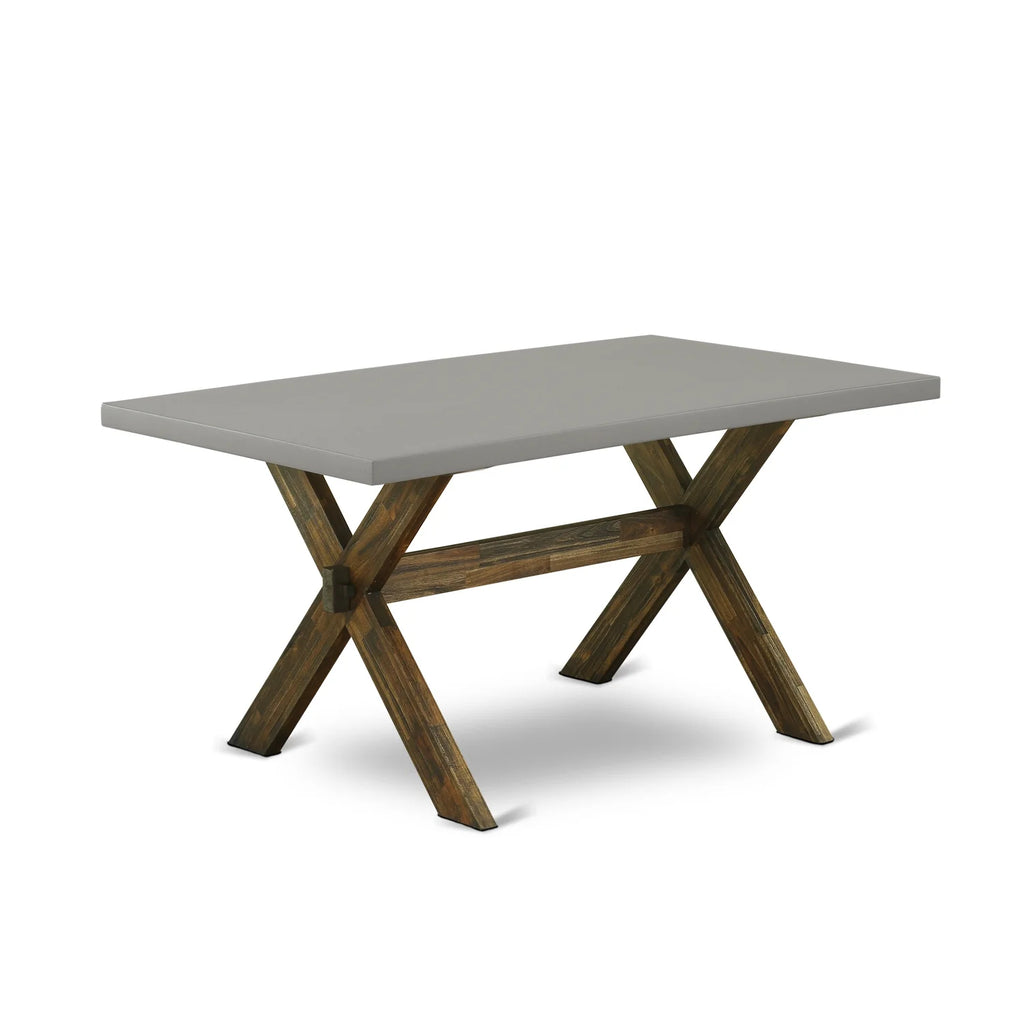 6-Pc Dining Table Set with Bench and Parson Chairs F561951