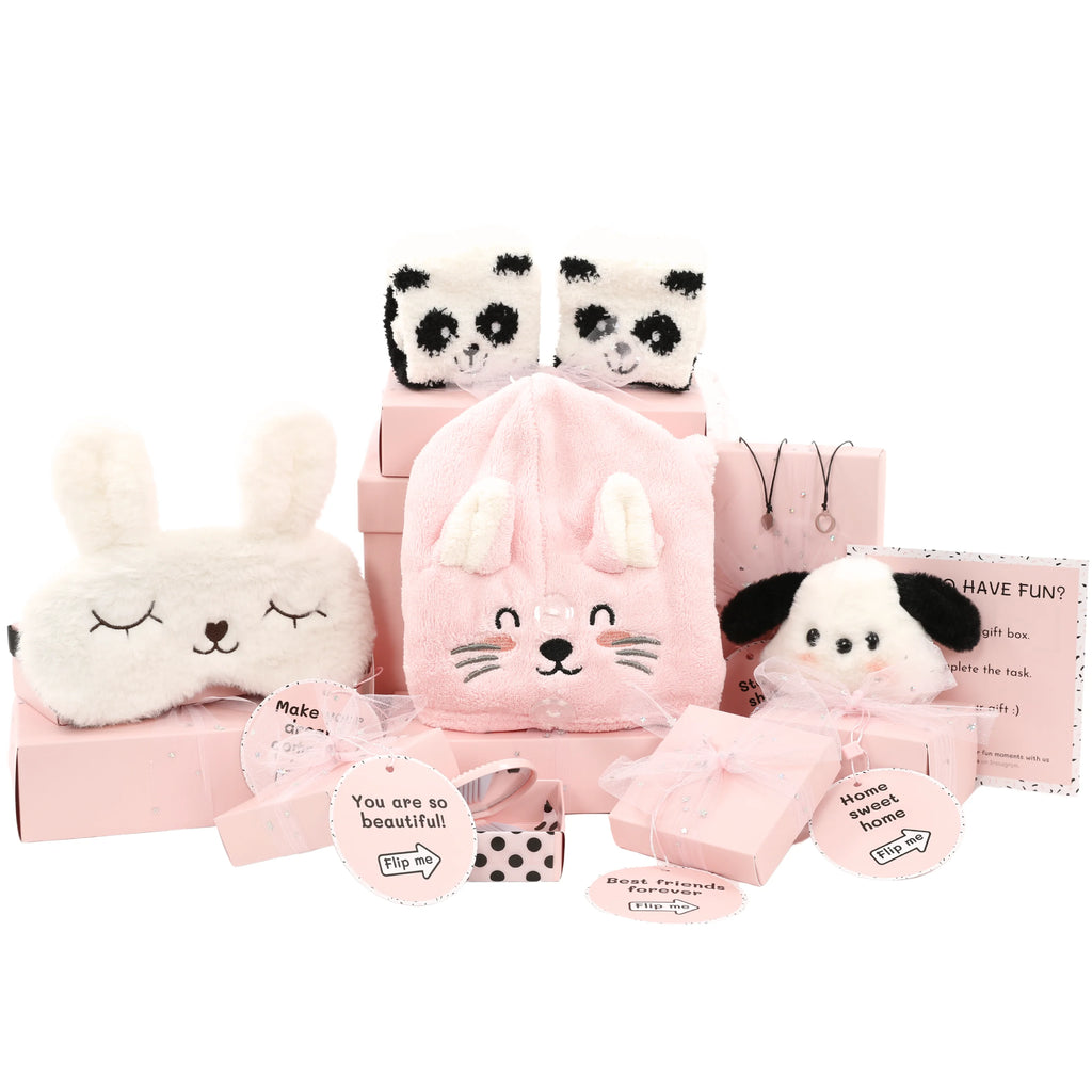 Pink 8 Wrapped Gifts in 1 Box Q180914