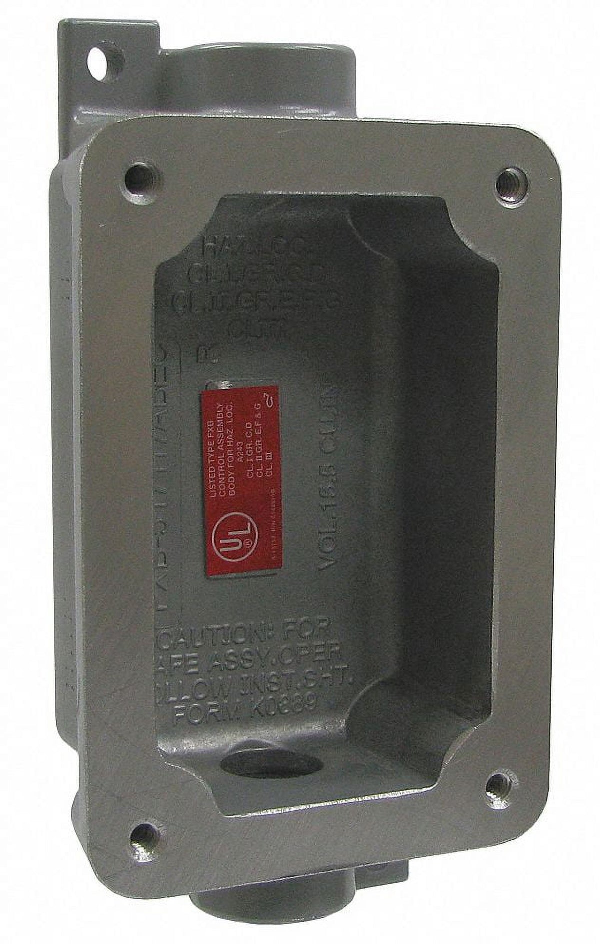 1/2In Hub 15.5Cu-In 2 Hubs Device Box K738482