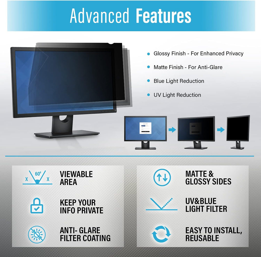 27 Inches Desktop Computer Widescreen Monitor Privacy Screen Filter V399