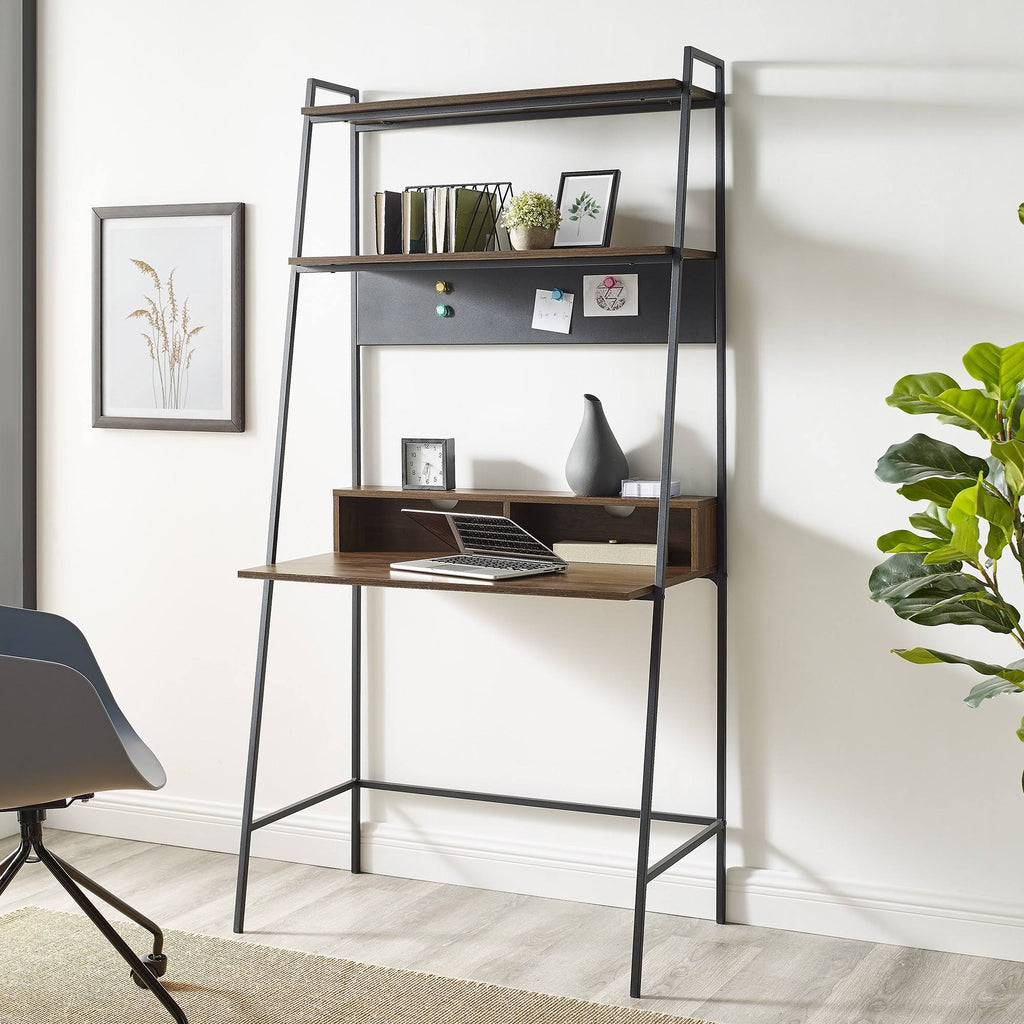 Metal Frame Ladder Shelf Desk C844900