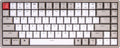 75% Layout 84-Key Hot-swappable Bluetooth Wireless/USB Wired Mechanical Keyboard with Double-Shot Retro Keycaps F666720