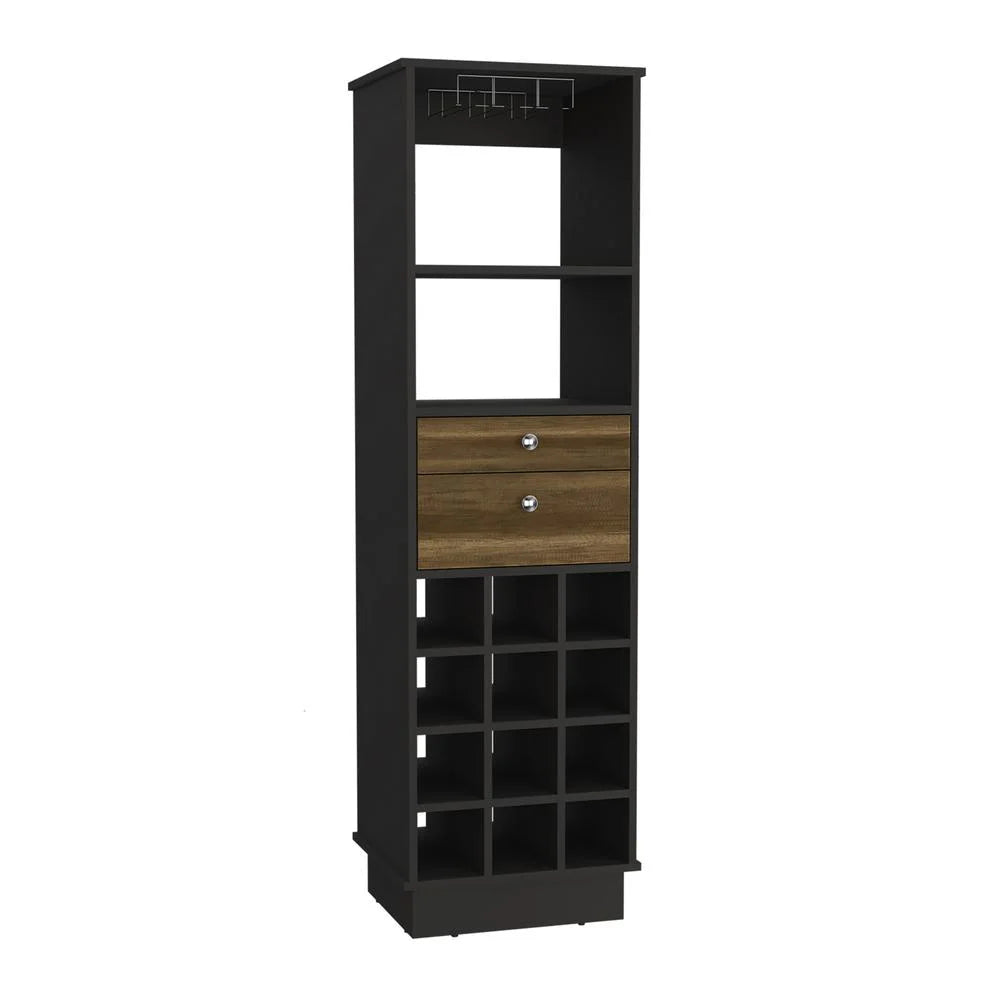 Black & Walnut Bar Cabinet N991