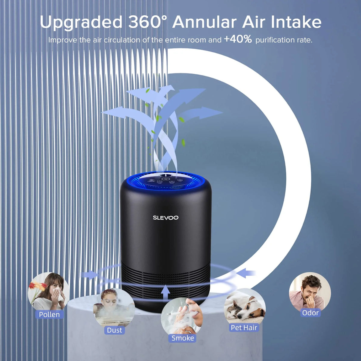 Black H13 True HEPA Air Purifier M70174