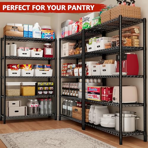 5-Tier Heavy Duty Metal Wire Shelving Y154
