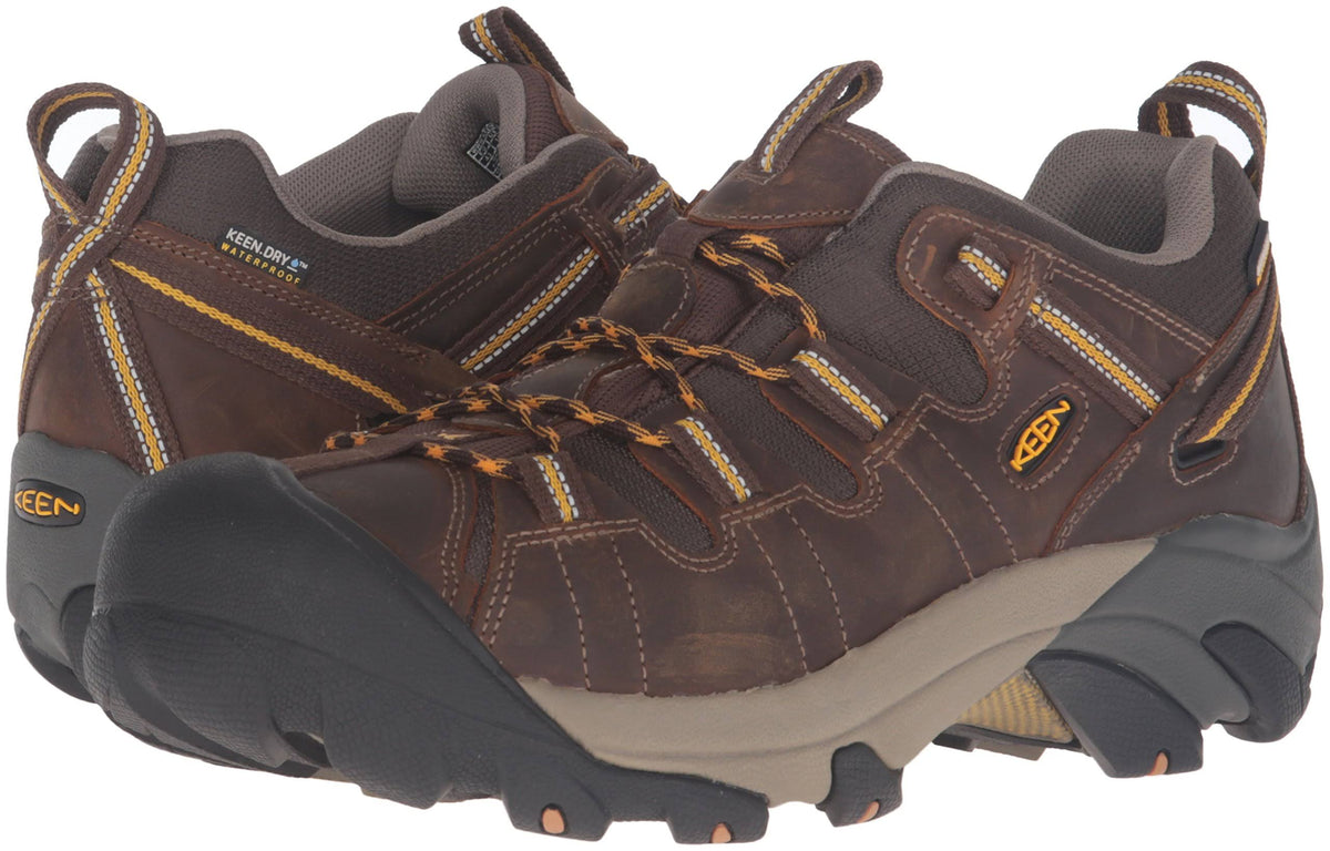 Waterproof Wide Cascade Brown/Golden Yellow Hiking Shoes F8568