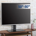 Universal Tabletop TV Stand up to 80 inch Flat Screen TV, Black G9695