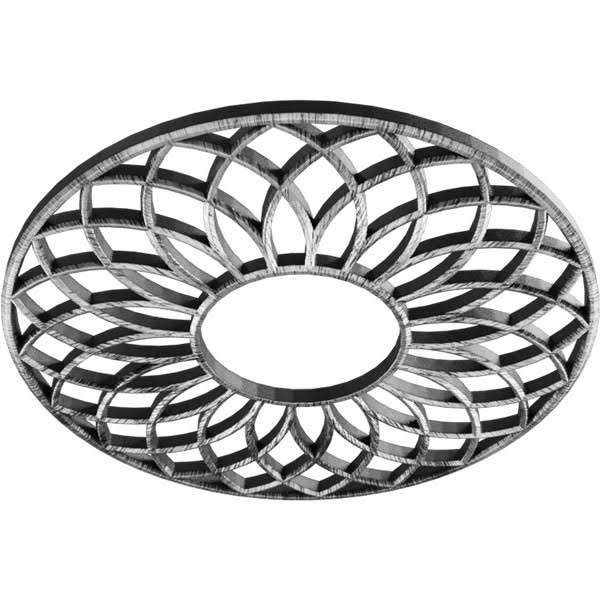 30x22OD PVC Pierced Ceiling Medallion W595