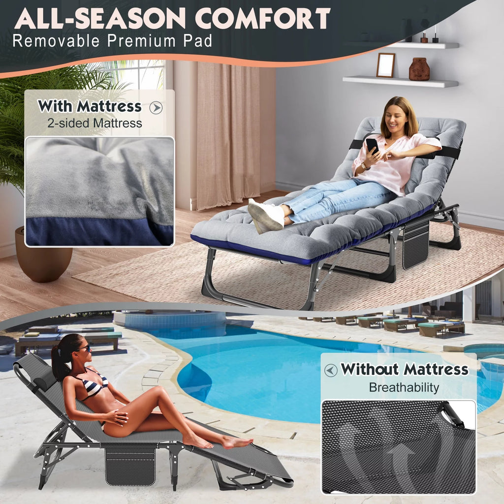 Folding Bed with Mattress and Carry Bag Q8016
