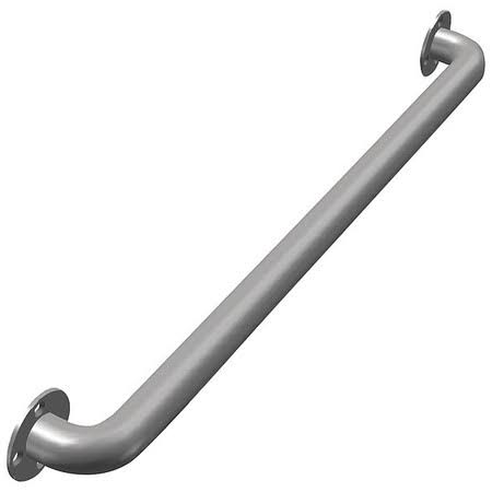 Ligature Resistant Grab Bar, 18 in, Silver C765