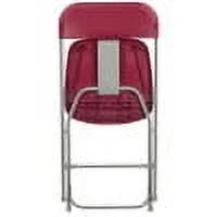 Set of 10 Red Stackable Folding Plastic Chairs C886