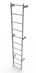 Safety Yellow 8-Rung Fixed Steel Ladder V869848