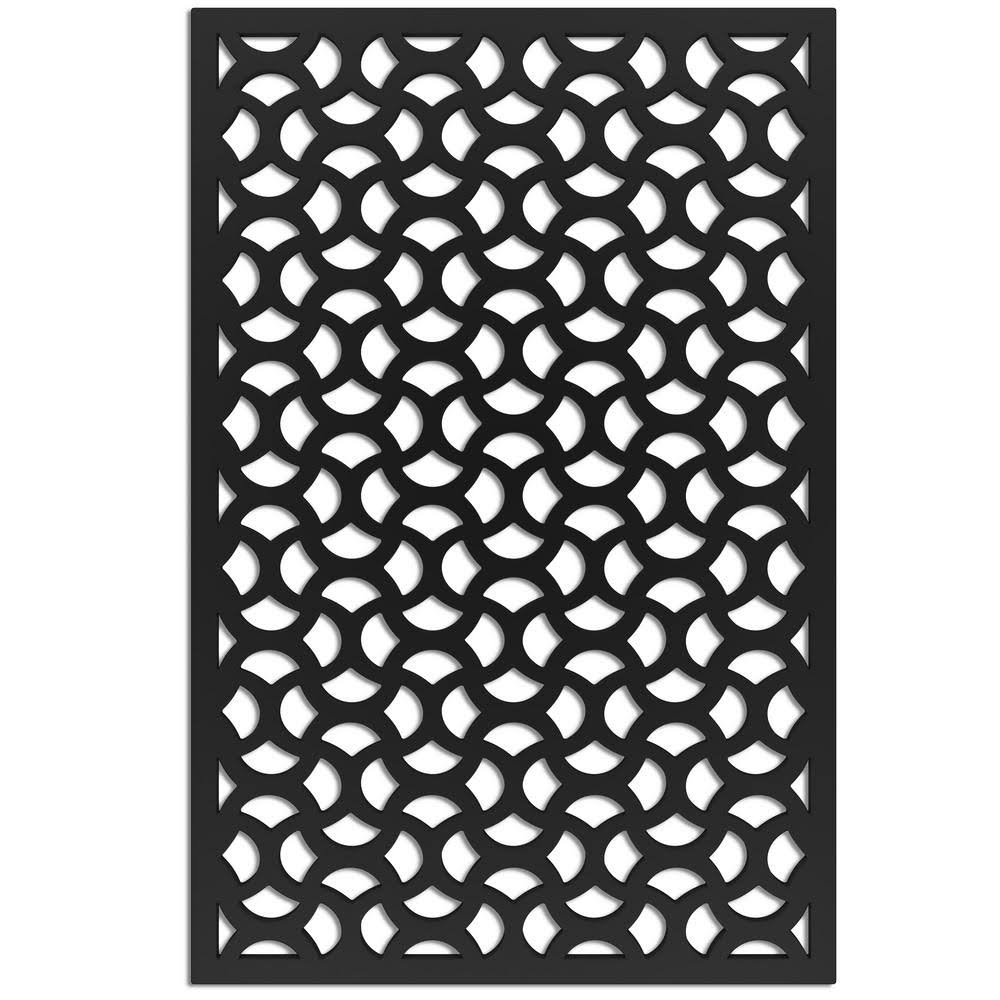 Black Vinyl Decorative Screen Panel R917683