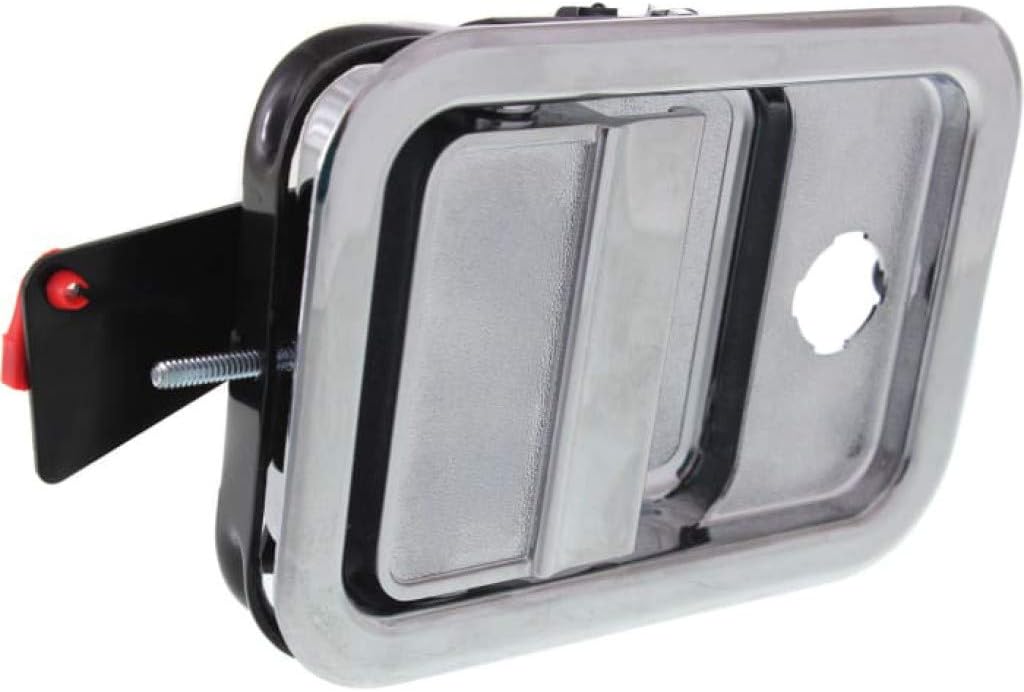 Chrome Exterior Door Handle Front Passenger Side with Key Hole V7147