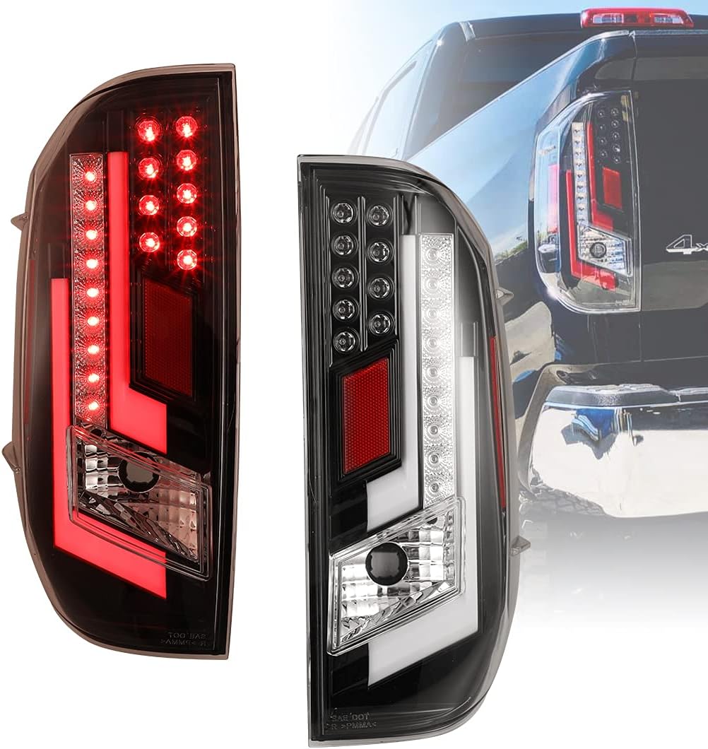 Tail Lights for Toyota Tundra 2014-2020 Clear Lens Red A819