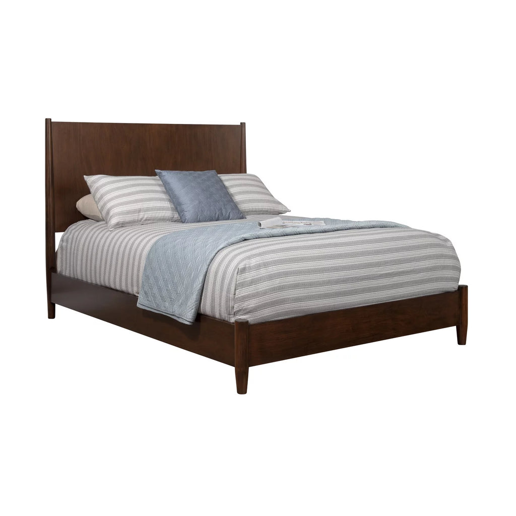 Gray Wood Queen Panel Bed H452478