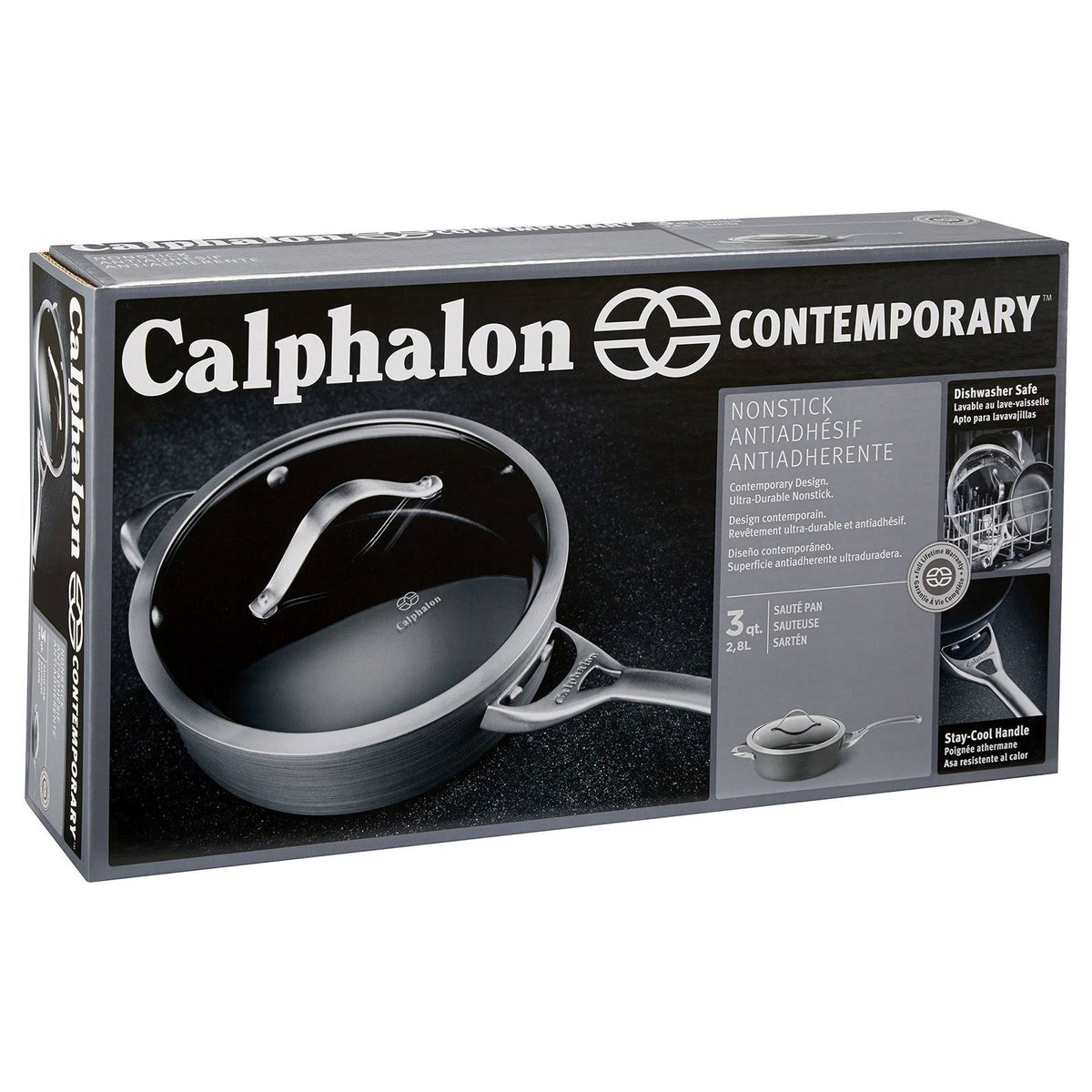 3 Qt Nonstick Covered Saute Pan S996