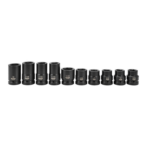 1 in. Drive SAE and Metric Impact Set, 10-Piece I849137