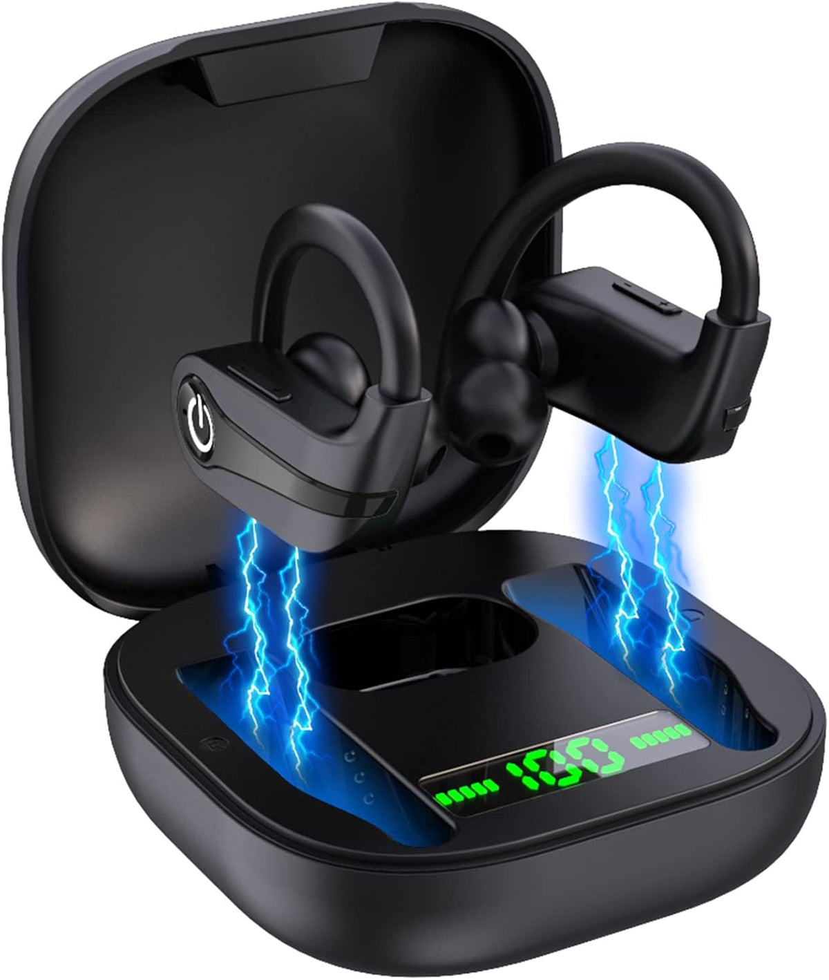 Wireless Bluetooth 5.1 Noise Cancelling Earbuds with Mic IP7 Waterproof Y91944