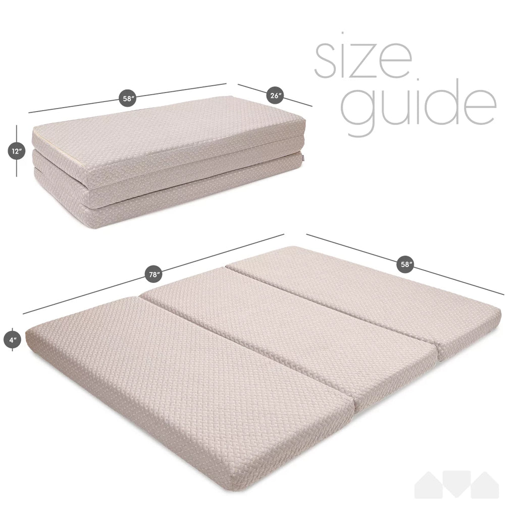 Queen Memory Foam Tri Fold Folding Mattress O207