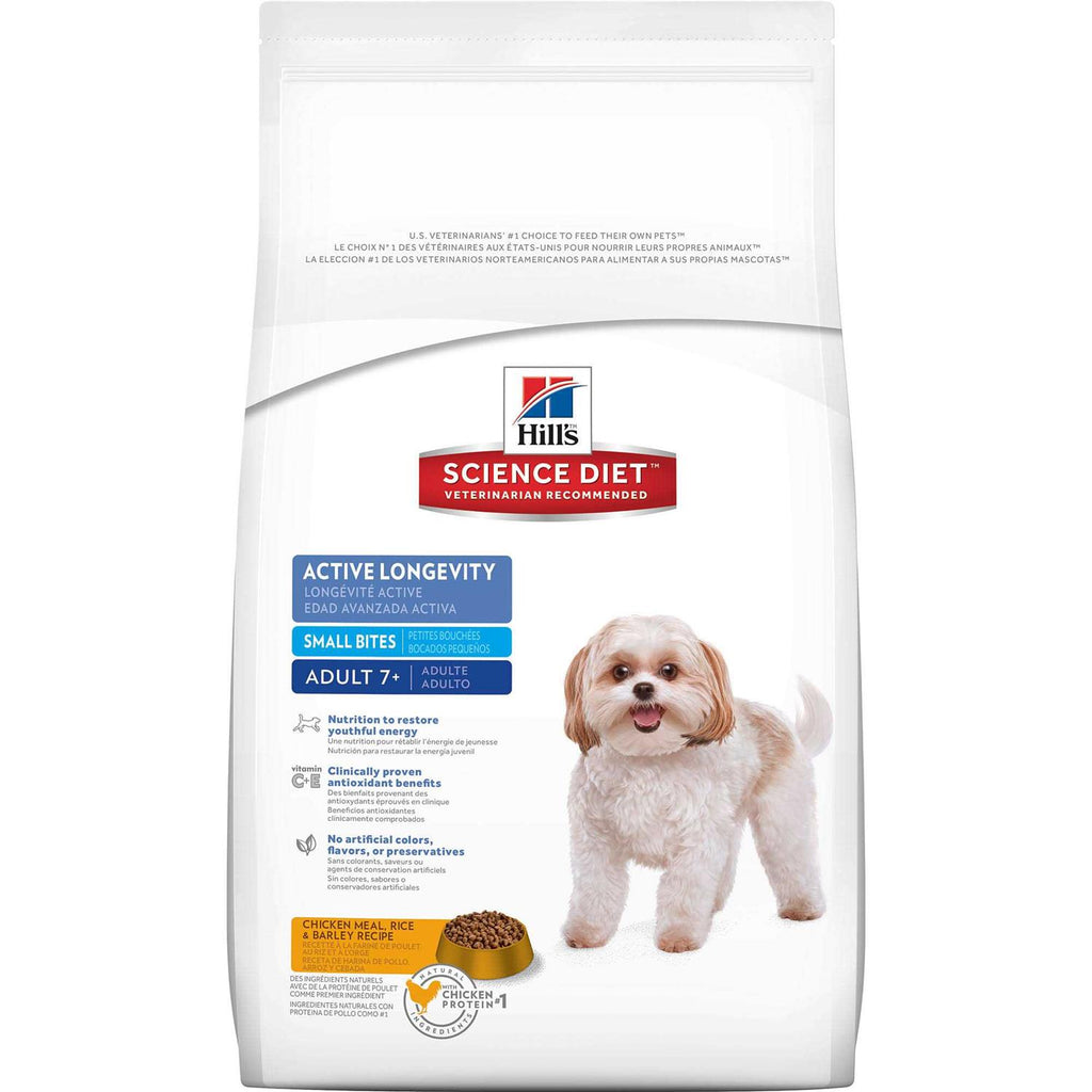 Adult 7+ Small Bites Chicken Meal Dry Dog Food C68402