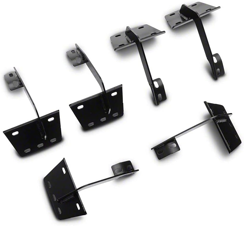 5-Inch Aluminum Side Step Bars with Black Cover Plates Y611157
