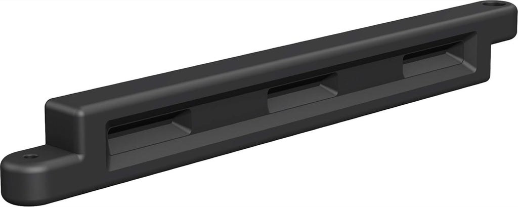 Black Plastic Interlocking Playground Edging Border, 52" L X 4" W X 6" H (2 Pack) G94708