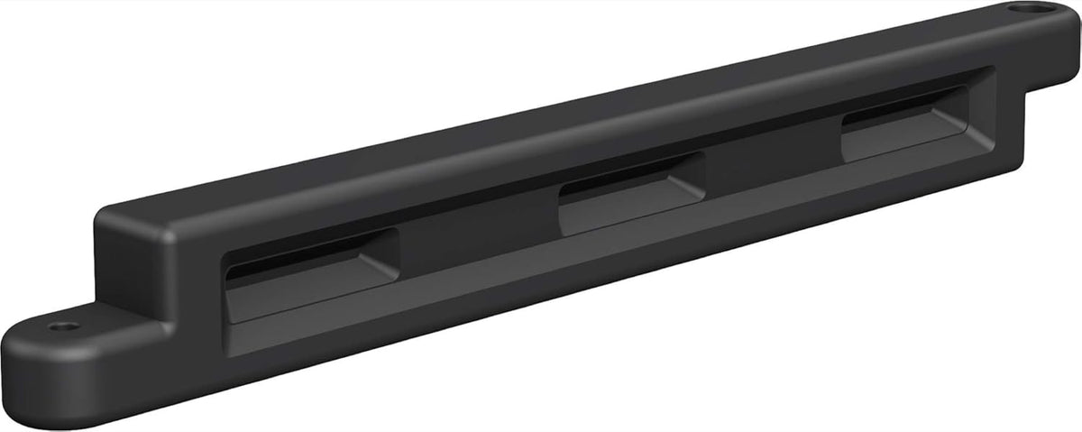 Black Plastic Interlocking Playground Edging Border, 52" L X 4" W X 6" H (2 Pack) G94708