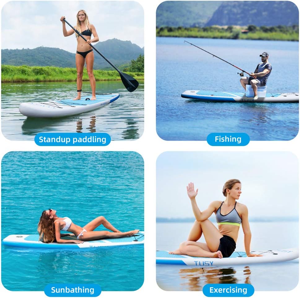 10' Inflatable Stand Up Paddleboard with Carry Bag S610651