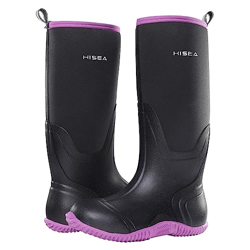 Waterproof Insulated Rubber Neoprene Knee High Work Boots A43074