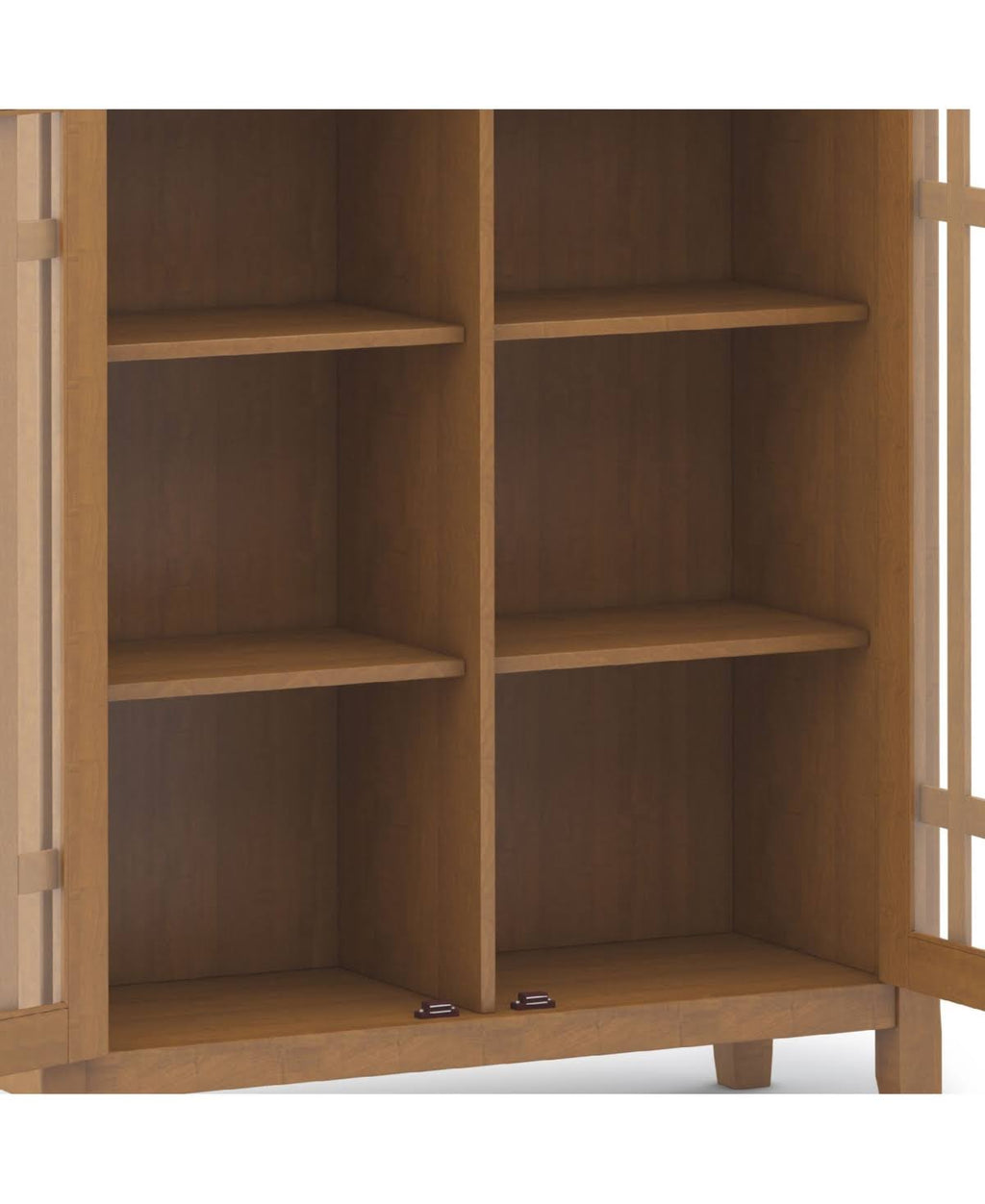 Solid Wood Medium Storage Cabinet in Light Golden Brown P35367